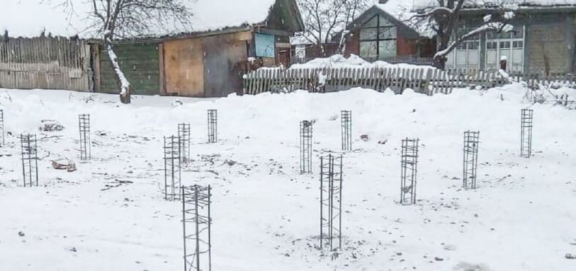 Фундамент на забивных ЖБ сваях