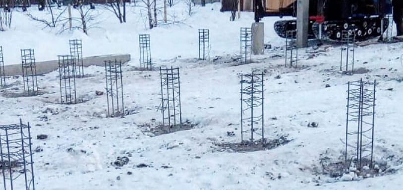 Фундамент на забивных ЖБ сваях