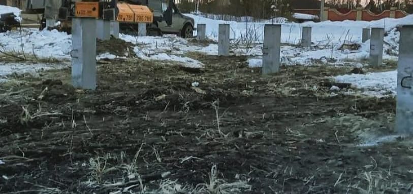 Фундамент на забивных ЖБ сваях