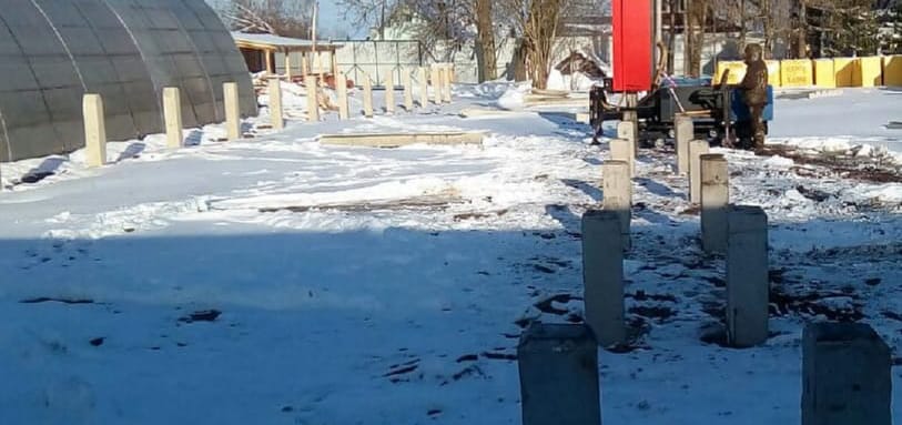 Фундамент на забивных ЖБ сваях