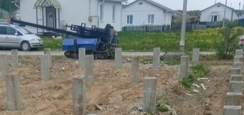 Фундамент на забивных ЖБ сваях