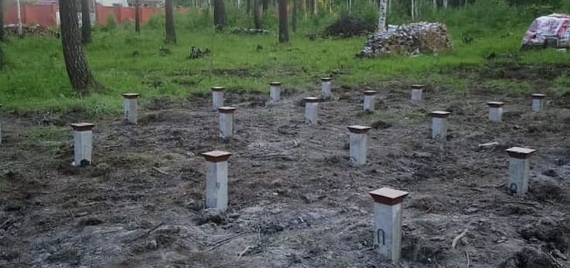 Фундамент на забивных ЖБ сваях